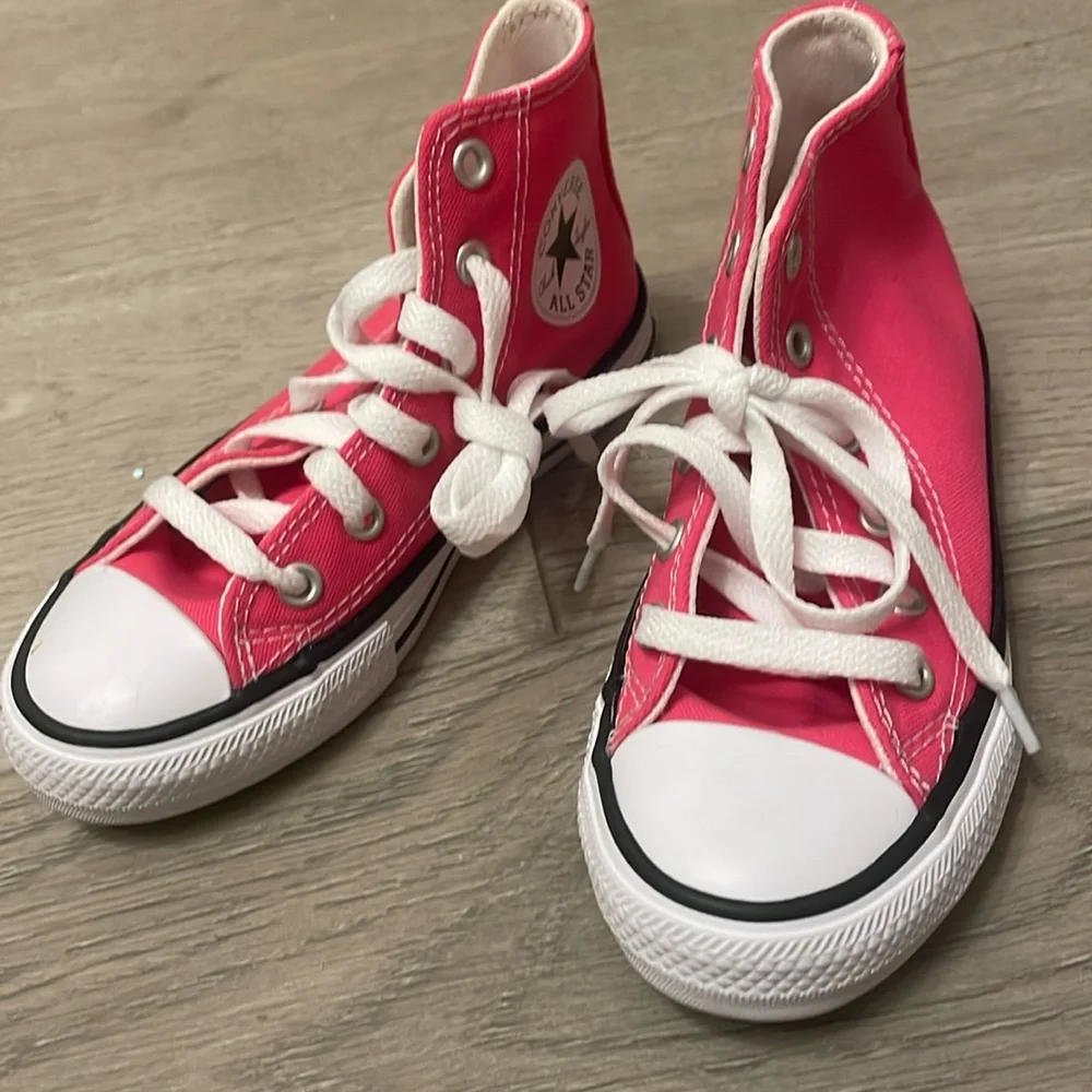 Hot Pink High Top Converse